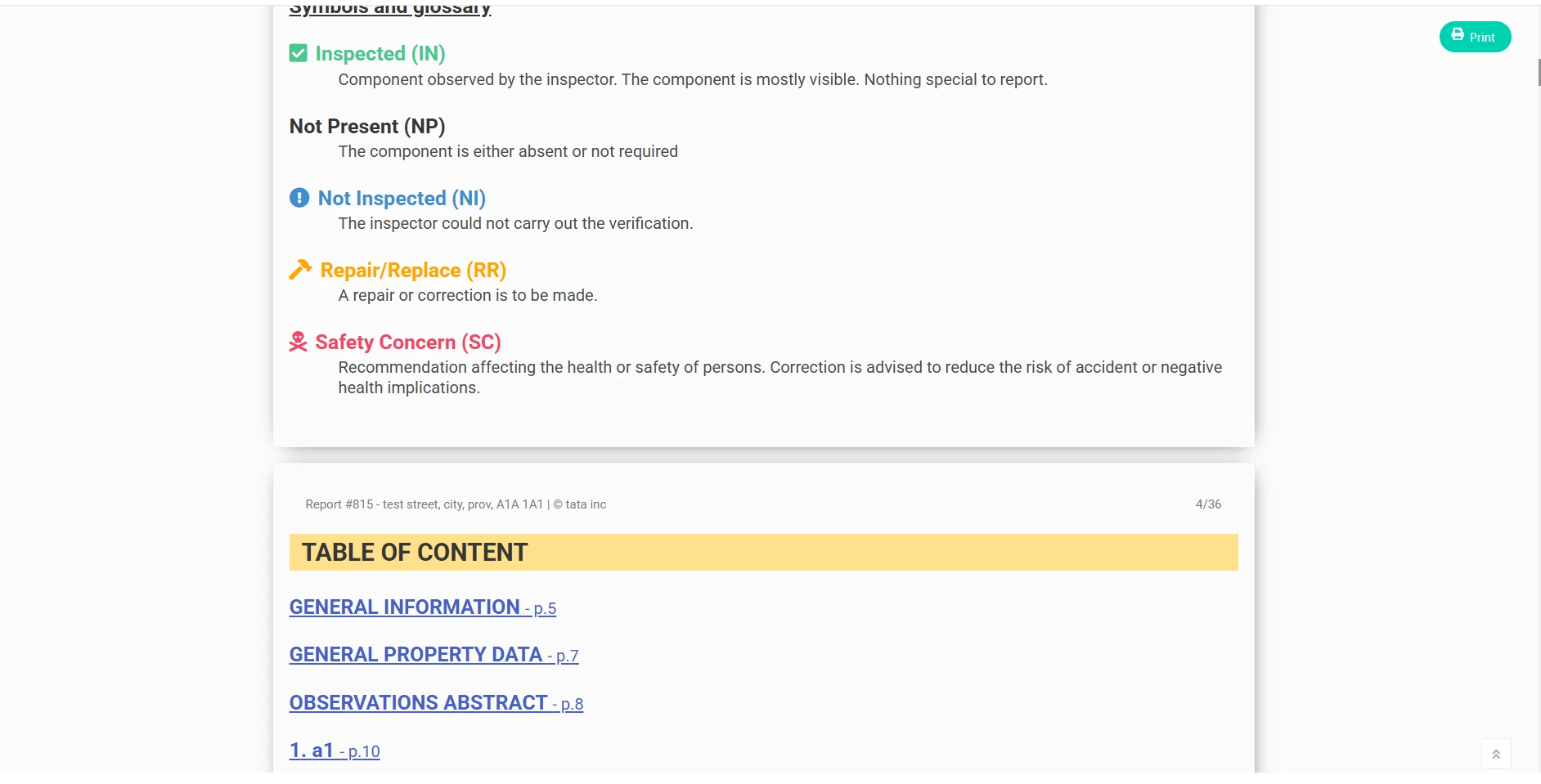 Technical Inspection Report Screenshot 24